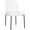 Sydney Vegan Cuir Dining Chaise, Cr¨¨me, Lot de 2