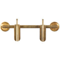 Albi Double Sconce, Aged Patina Brass