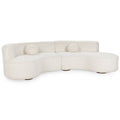 Octavia 2 Piece Sectional, Vanilla