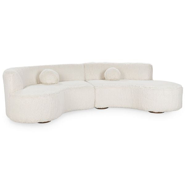Octavia 2 Piece Sectional, Vanilla