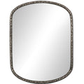 Gabriel Wall Miroir, Hammered Aluminum