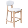 Rilou Bar & Tabouret de comptoir, Blanc/Naturel