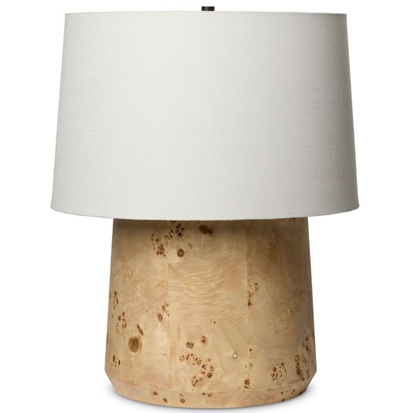 Table Daxton Lampe, Light Mappa Burl