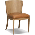 Lismore Cuir Dining Chaise, ISonoma Chestnut, Lot de 2