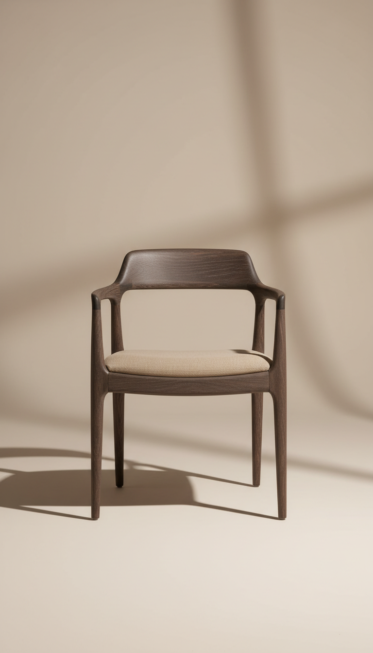 Chaise de salle à manger chêne fumé
